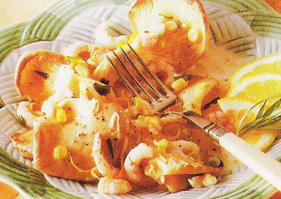 Prawns with Mushrooms